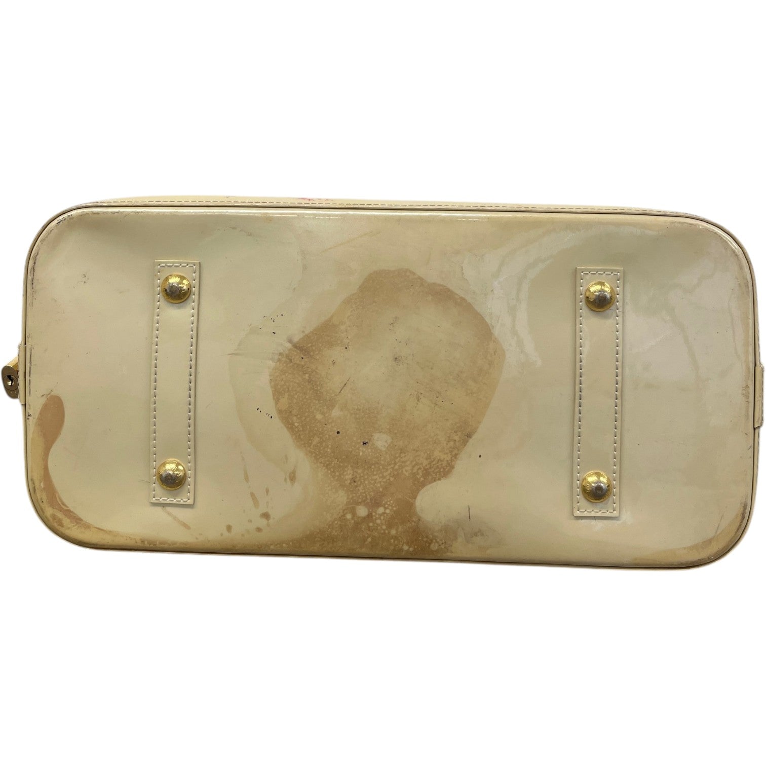 Women's Monogram Vernis Alma Gm Bag Cream - Photo 8
