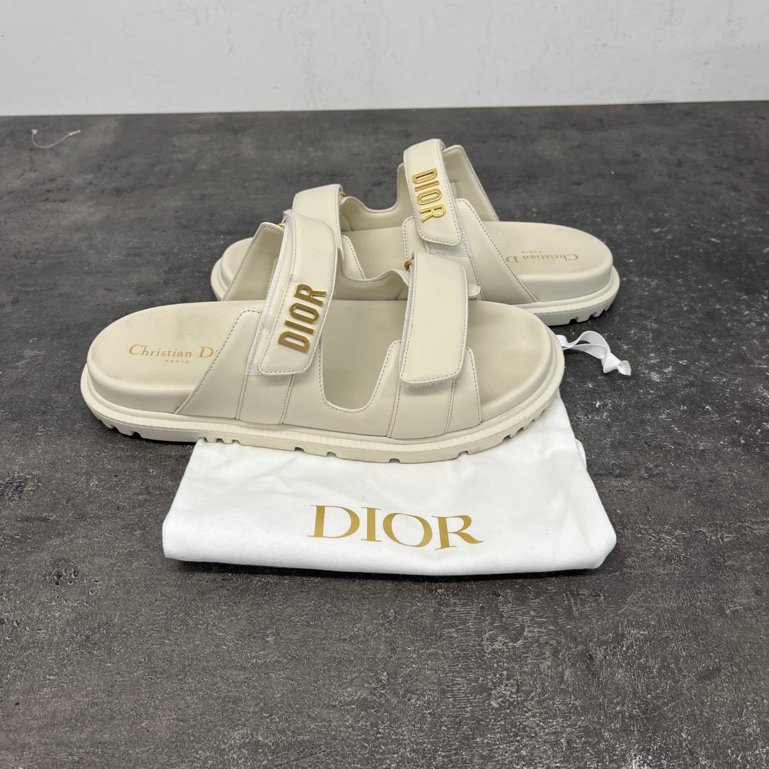 Women's DiorAct Sandals Cream Size UK 8 / EU 41 - Photo 10
