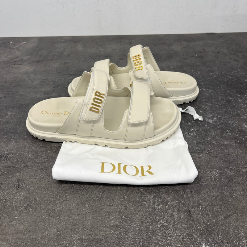 Women's DiorAct Sandals Cream Size UK 8 / EU 41
