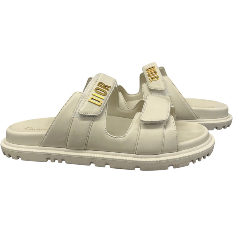 Women's DiorAct Sandals Cream Size UK 8 / EU 41
