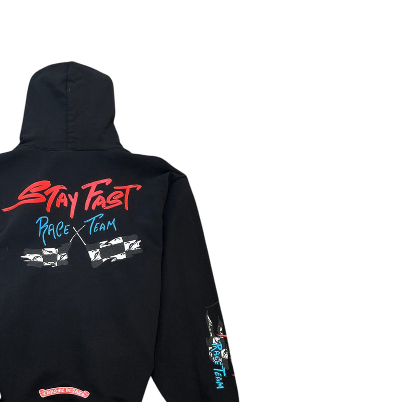 Men's Matty Boy Stay Fast Print Hoodie Black Size L