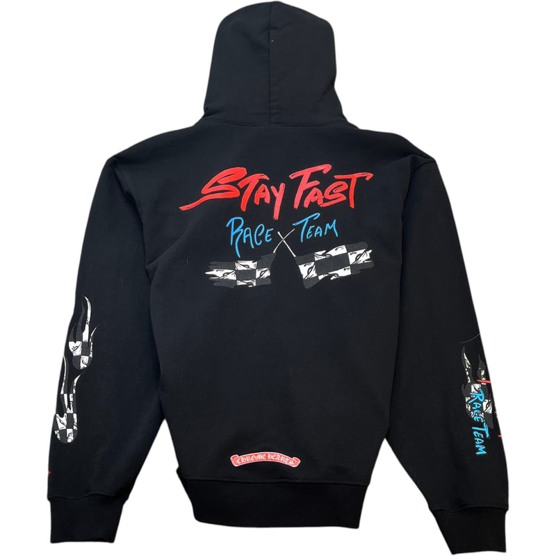 Men's Matty Boy Stay Fast Print Hoodie Black Size L