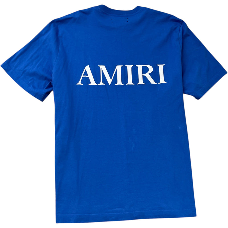 Men's Logo Print T-Shirt Blue Size XL