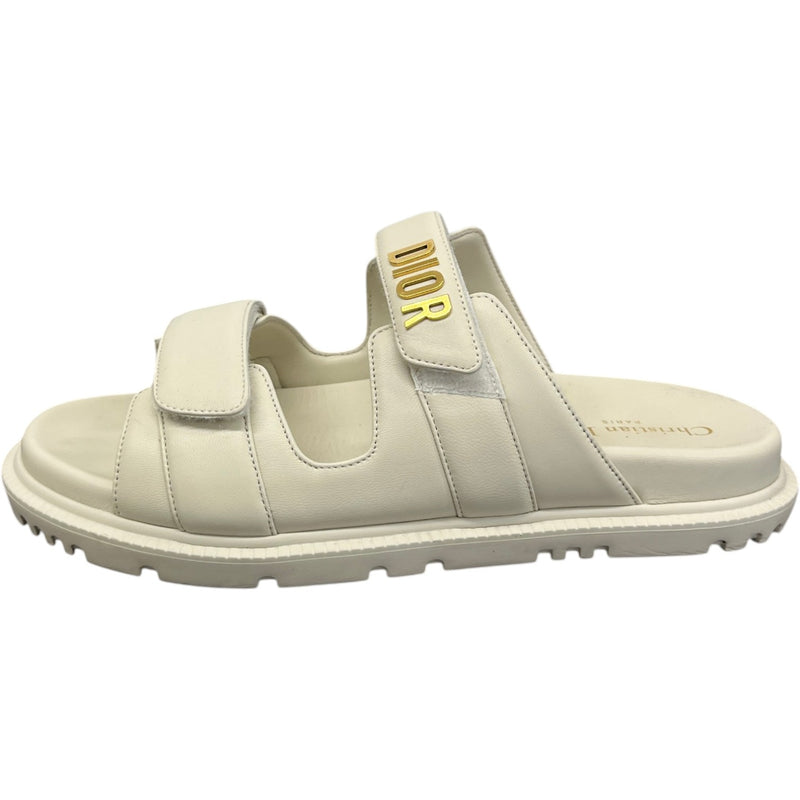 Women's DiorAct Sandals Cream Size UK 8 / EU 41