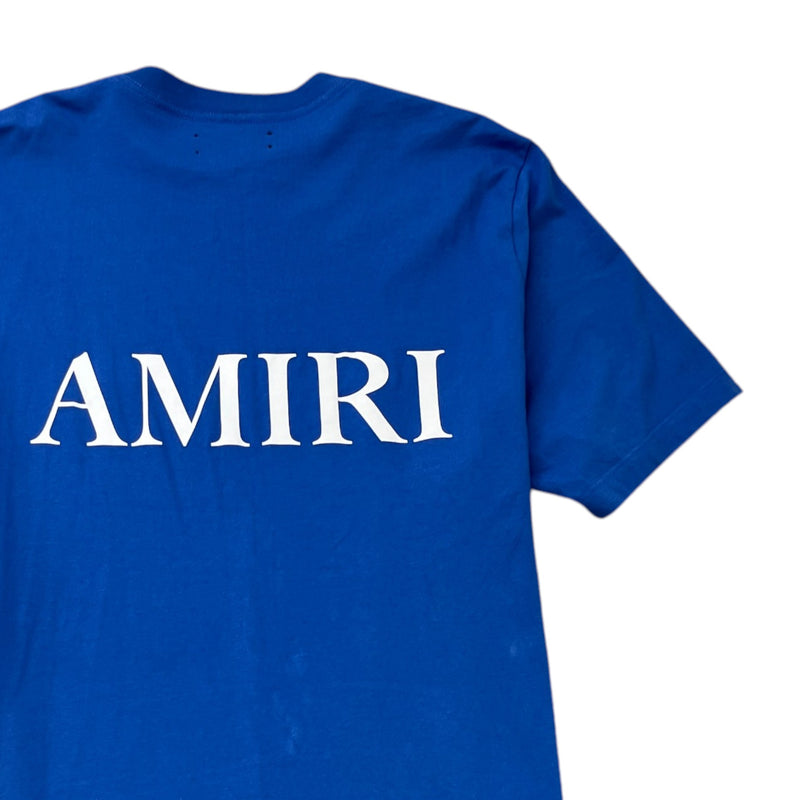 Men's Logo Print T-Shirt Blue Size XL