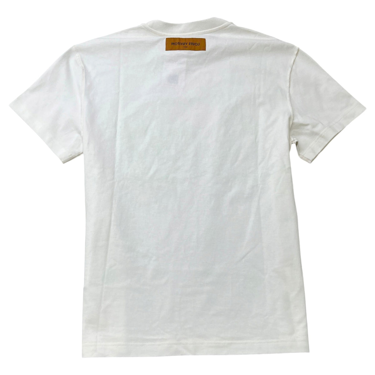 Men's LV Spread Embroidery T-Shirt White Size M - Photo 2