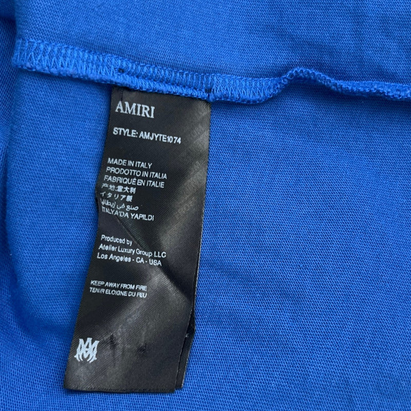 Men's Logo Print T-Shirt Blue Size XL