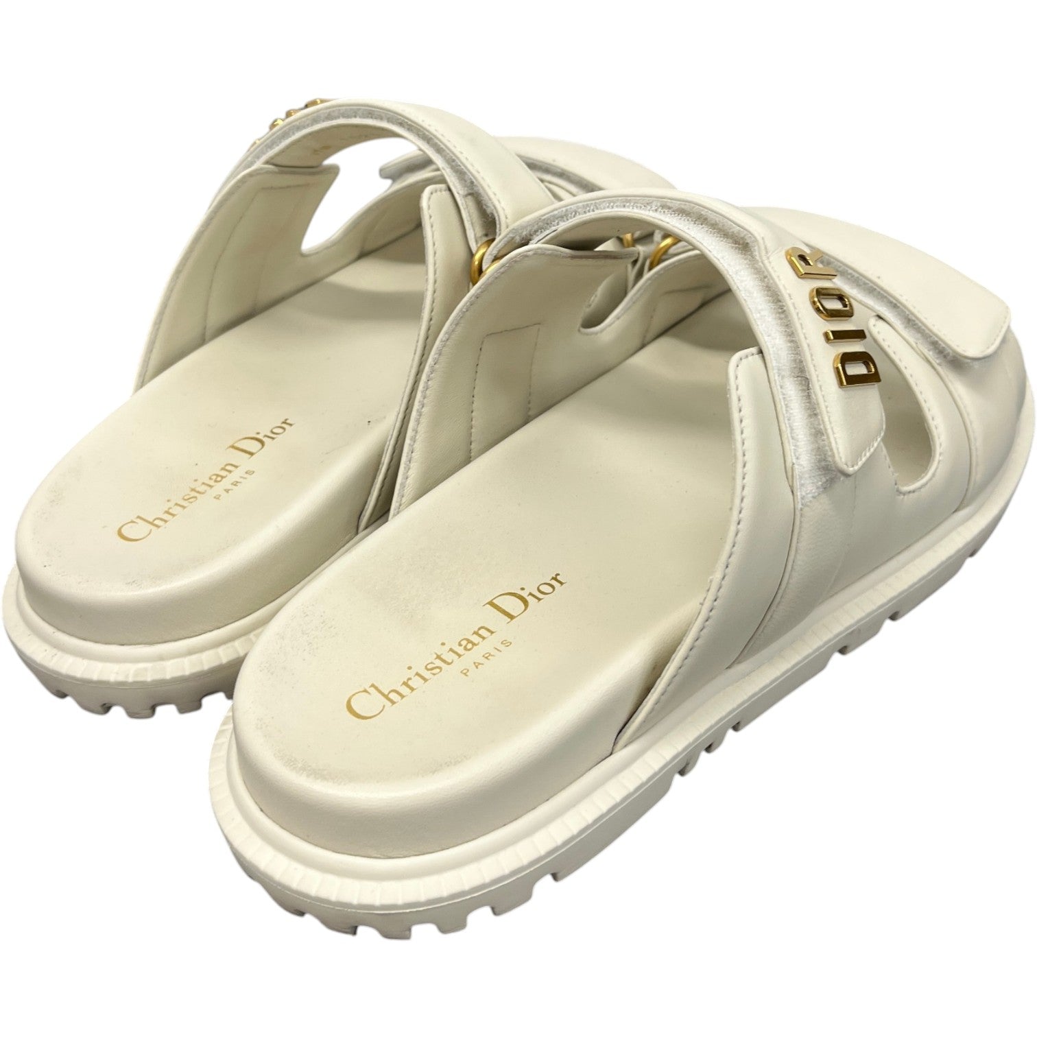 Women's DiorAct Sandals Cream Size UK 8 / EU 41 - Photo 7