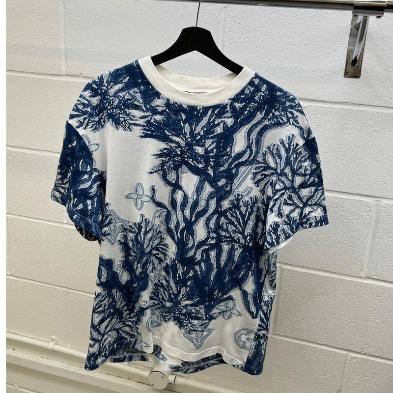 Men's Seaweed T-Shirt Blue Size M
