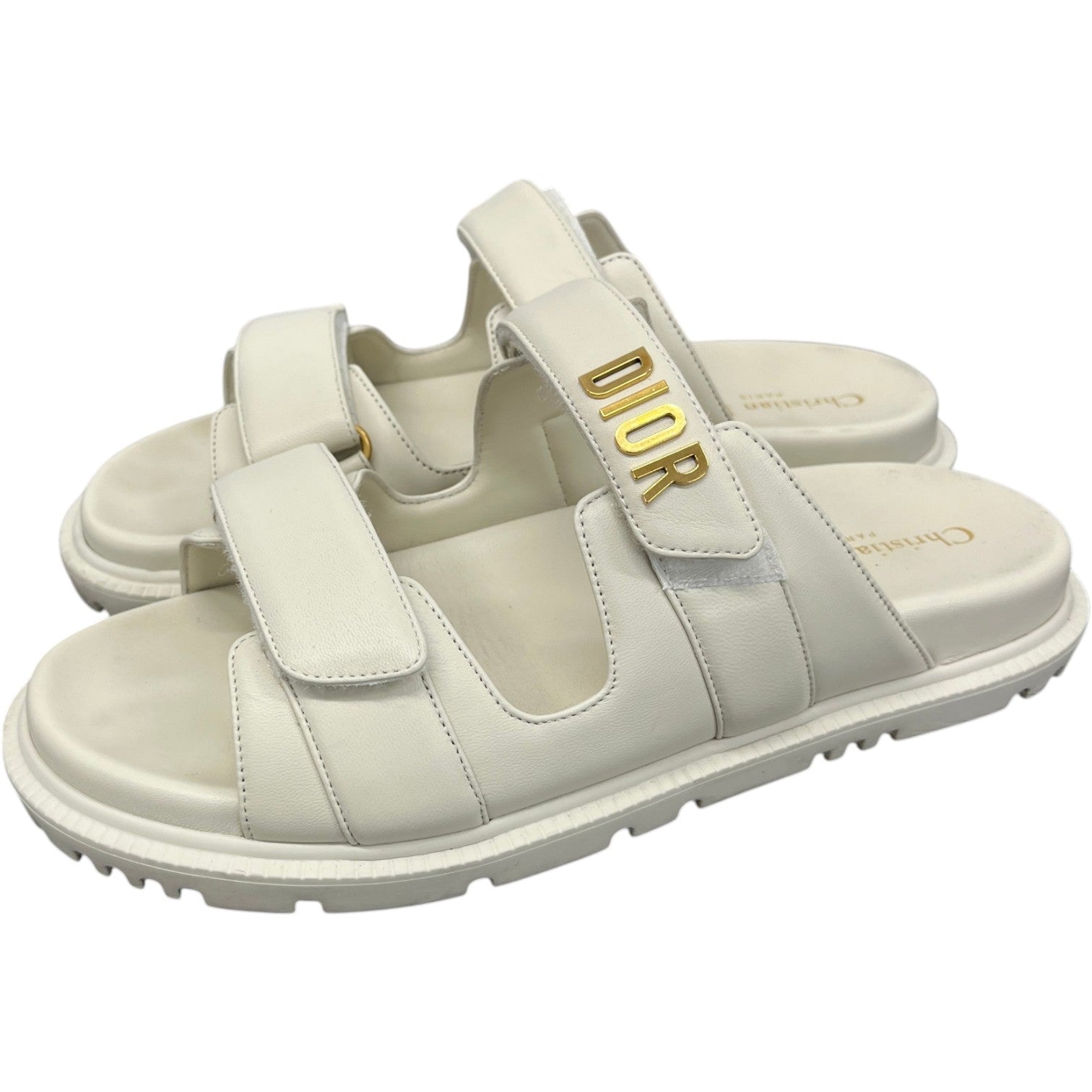 Women's DiorAct Sandals Cream Size UK 8 / EU 41 - Photo 8