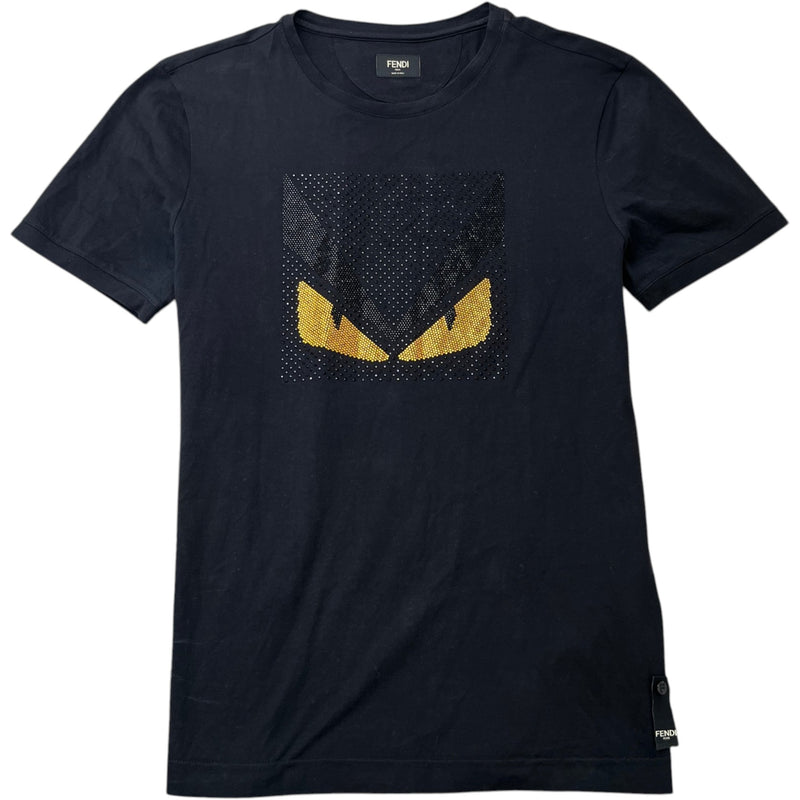 Men's Monster Eyes Crystal T-Shirt Black Size M