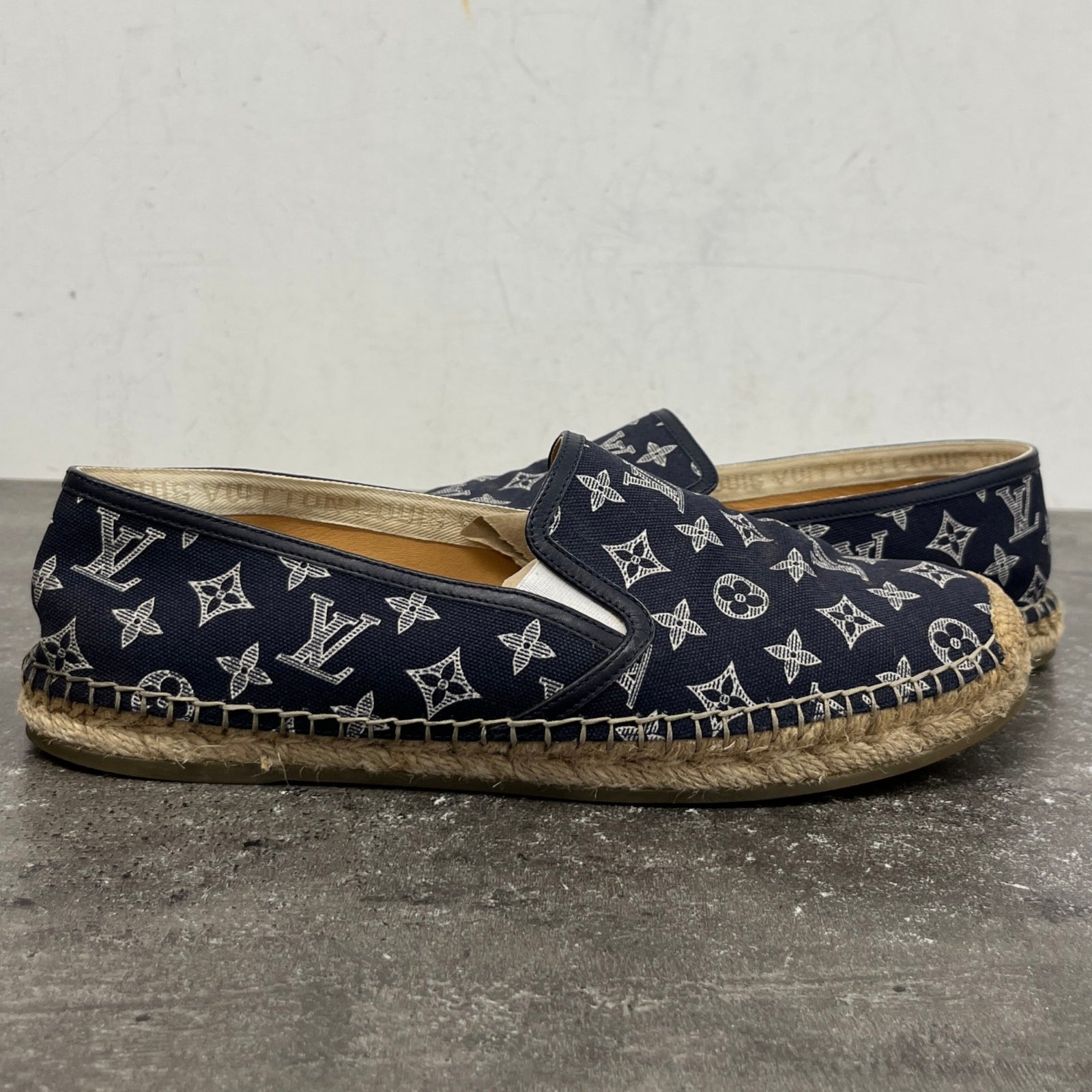 Men's Monogram Espadrilles Navy Size UK 8 / EU 42 - Photo 12