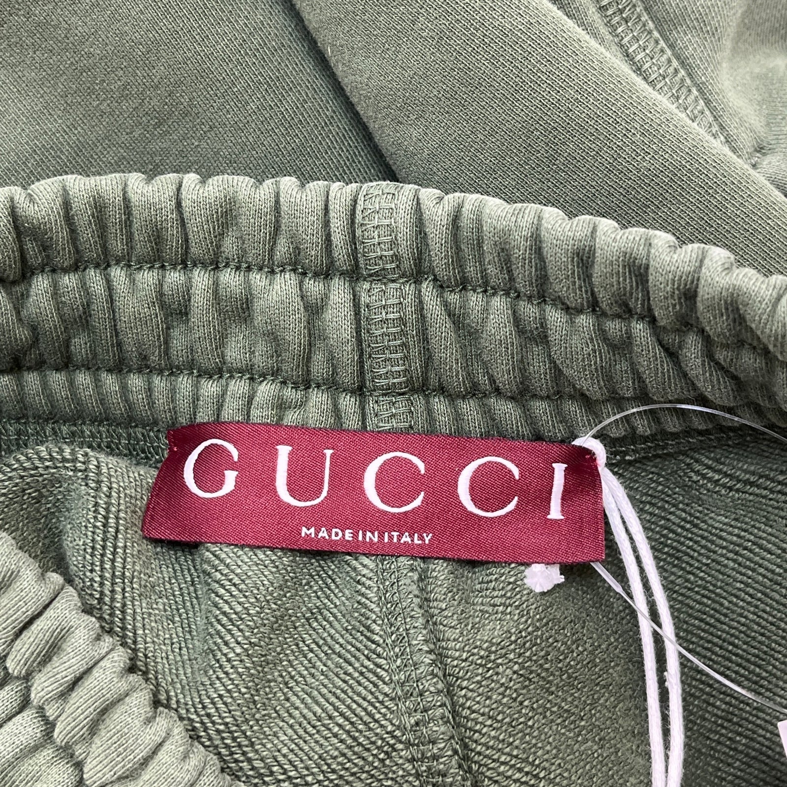 Men's Embroidered Logo Joggers Green Size M - Photo 7