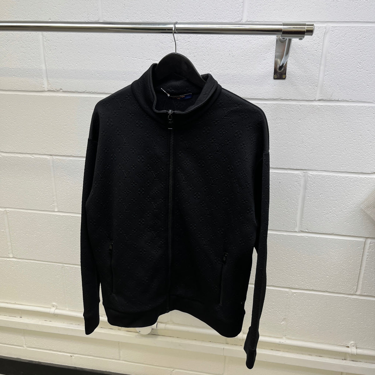 Men's Monogram Track Track Jacket Black Size L - Photo 9