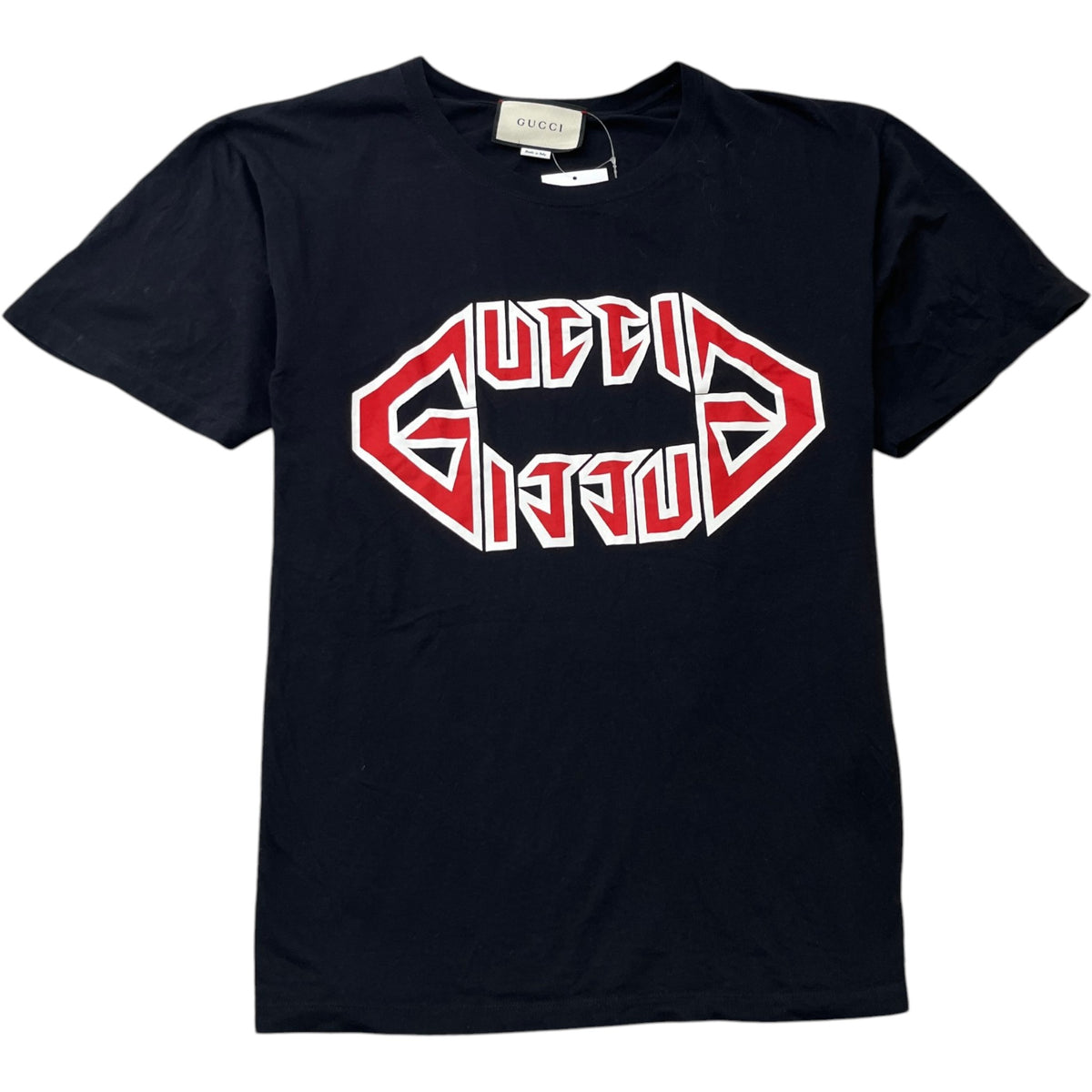 Men's Logo Print T-Shirt Black Size XL - Photo 1