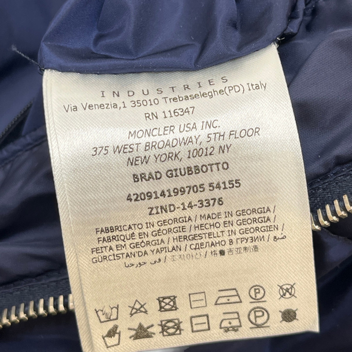 Men's Brad Down Jacket Blue Size 3 / L - Photo 7