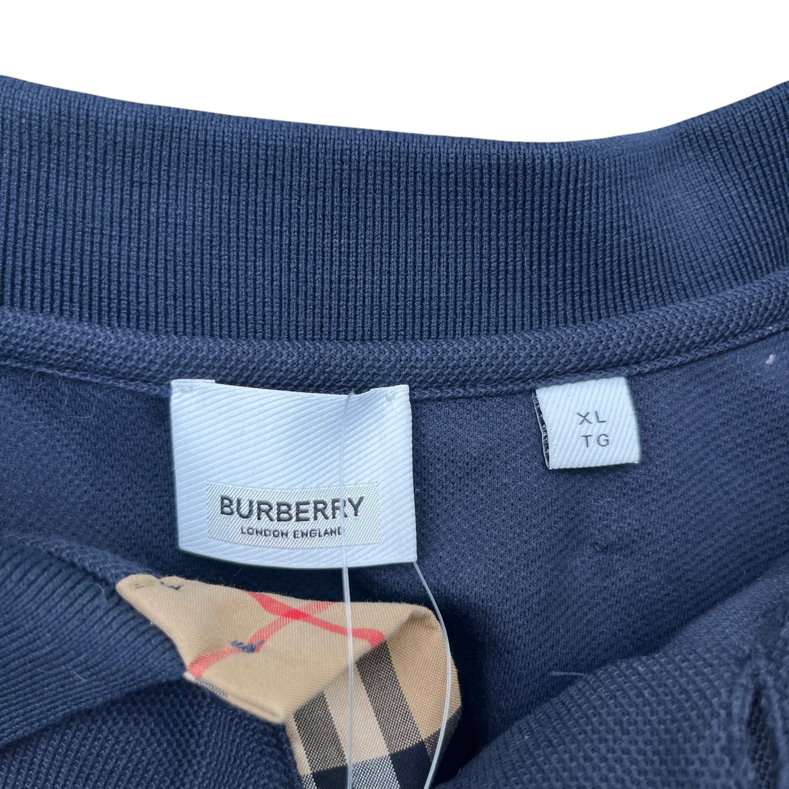 Men's Embroidered Logo Polo Shirt Navy Size XL - Photo 7