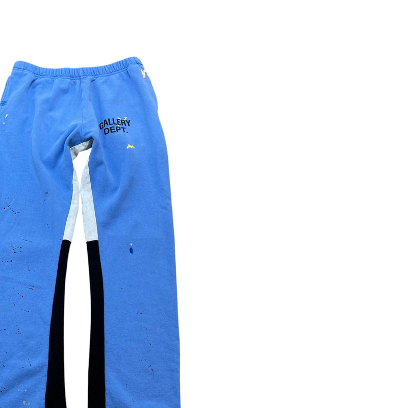Men's Painted Flare Joggers Blue Size XL / W36