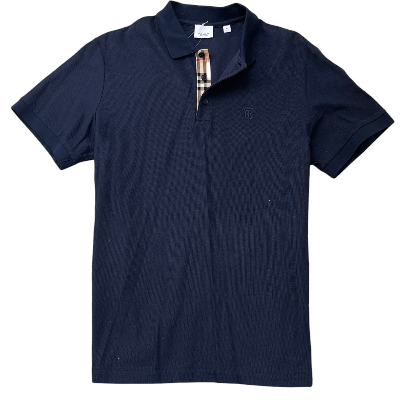 Men's Embroidered Logo Polo Shirt Navy Size XL - Photo 1