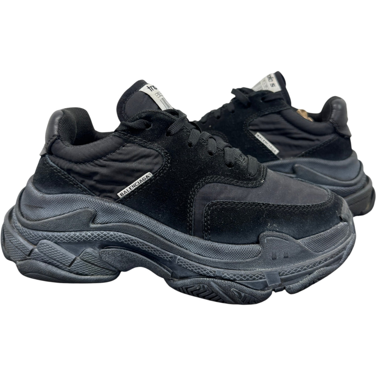 Women's Triple S Low Trainers Black Size UK 3 / EU 36 - Photo 3