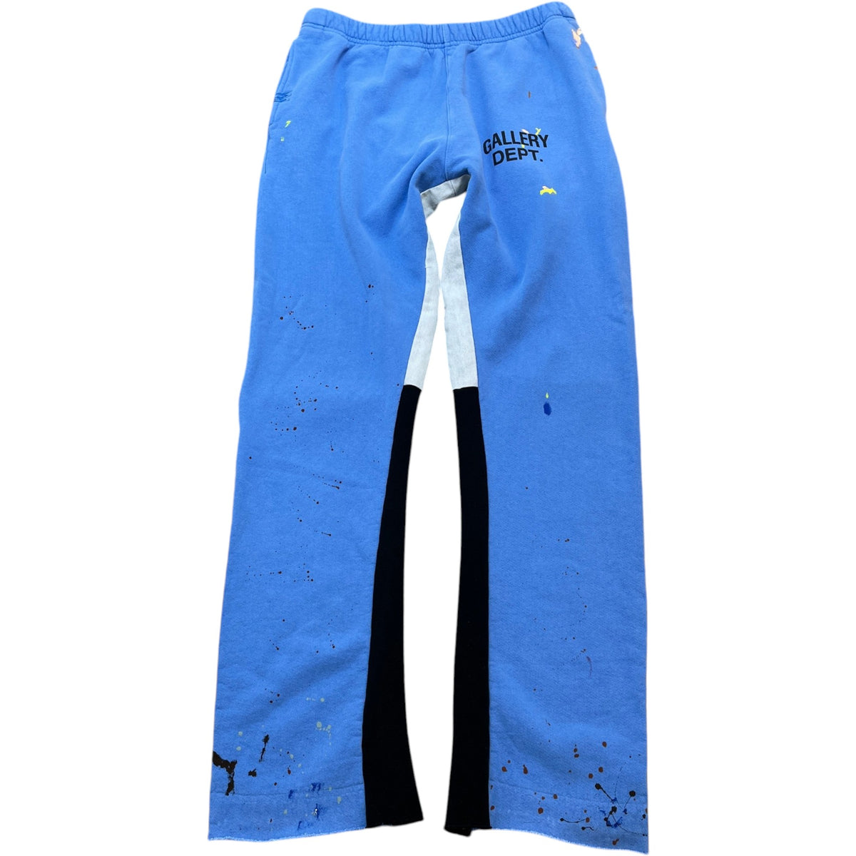 Men's Painted Flare Joggers Blue Size XL / W36 - Photo 1