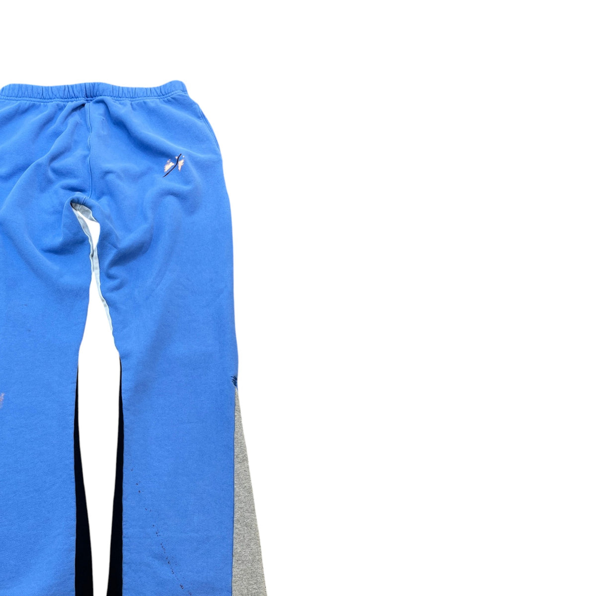 Men's Painted Flare Joggers Blue Size XL / W36 - Photo 4