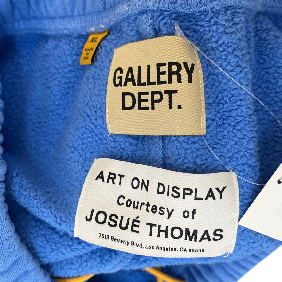 Men's Painted Flare Joggers Blue Size XL / W36 - Photo 5
