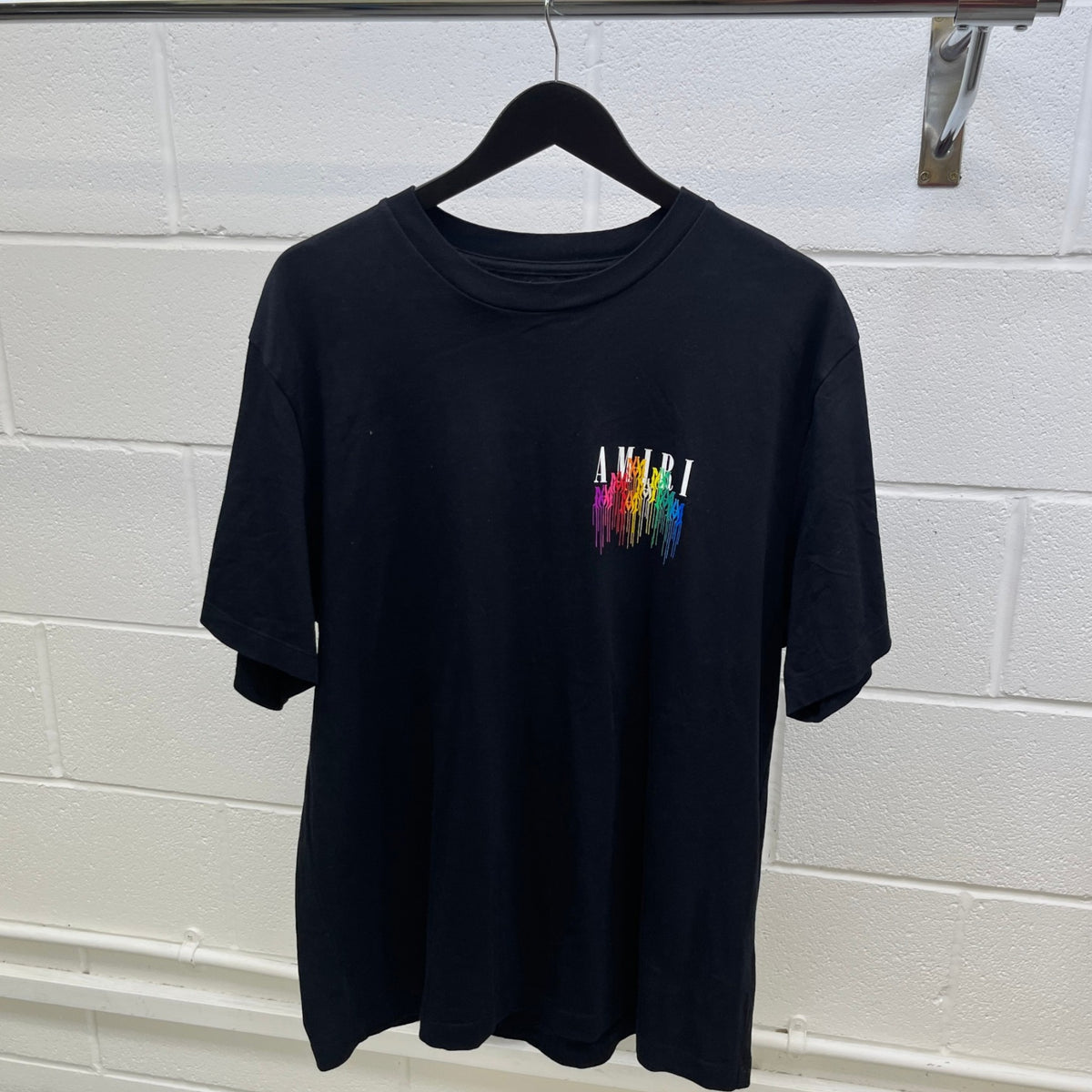 Men's Logo Print T-Shirt Black Size XL - Photo 8