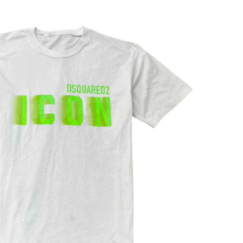 Men's Logo Print T-Shirt White Size S