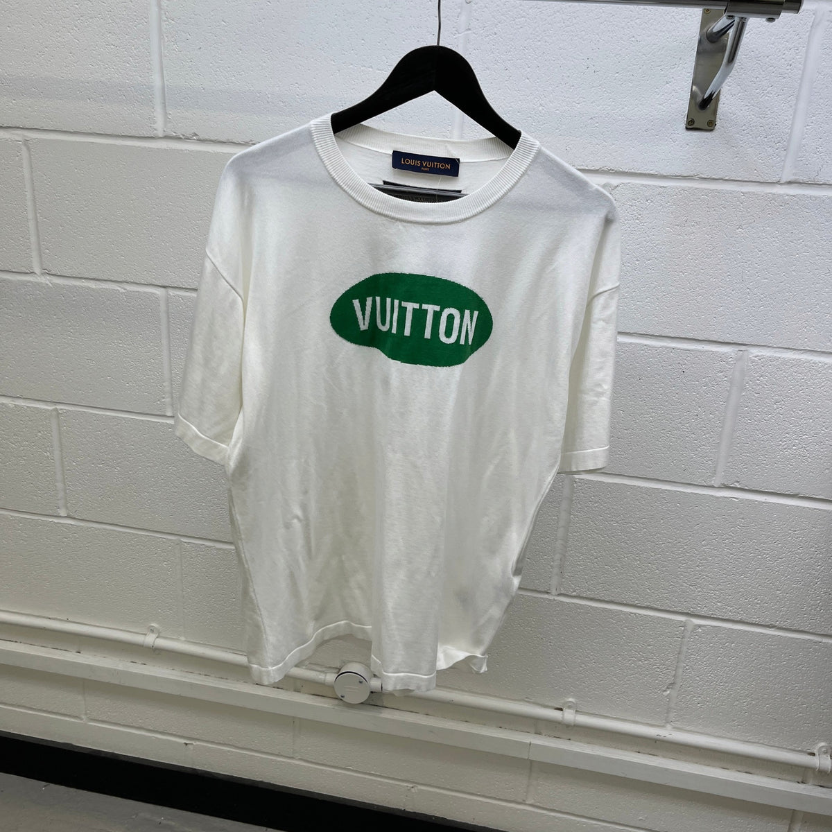 Men's Logo Print T-Shirt White Size M - Photo 9