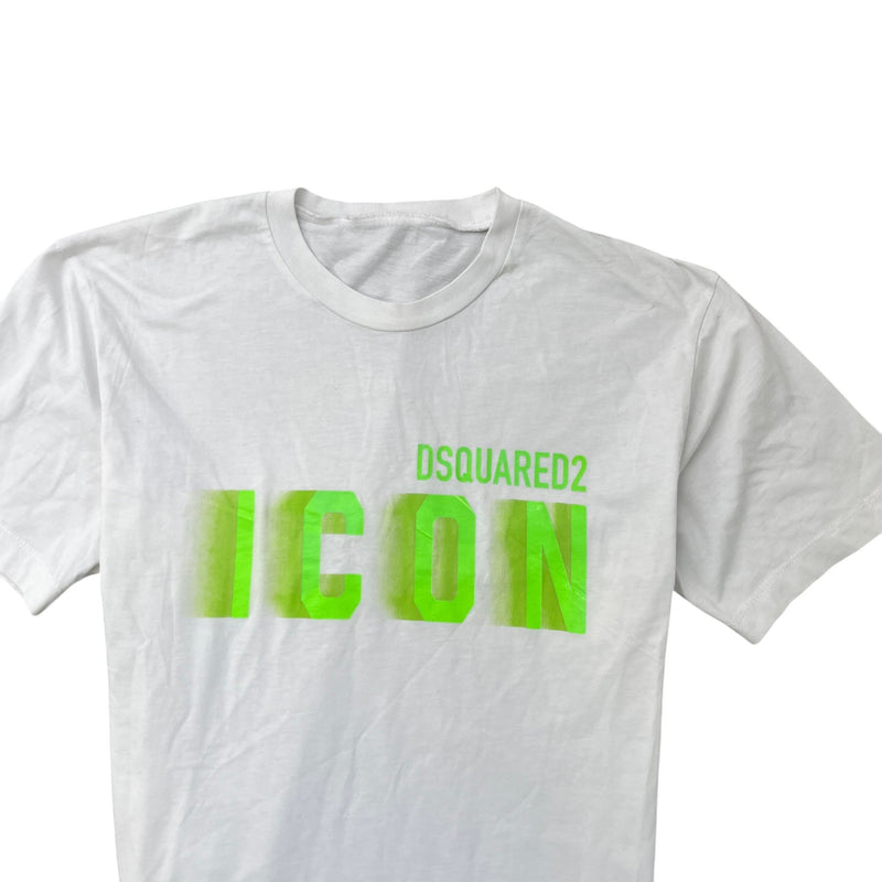 Men's Logo Print T-Shirt White Size S