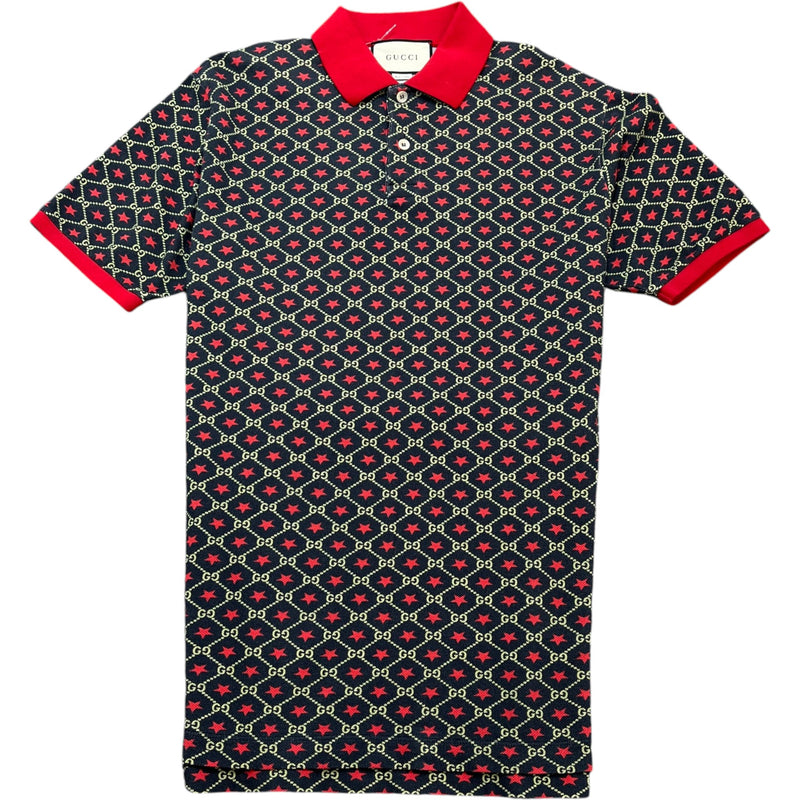 Men's Gg Star Polo Shirt Black Size S