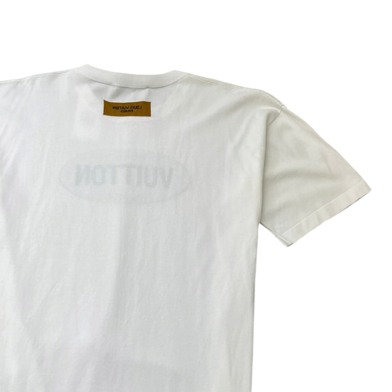 Men's Logo Print T-Shirt White Size M
