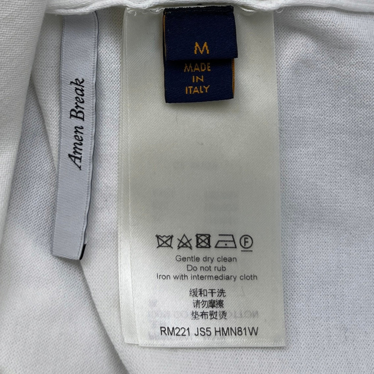 Men's Logo Print T-Shirt White Size M - Photo 8