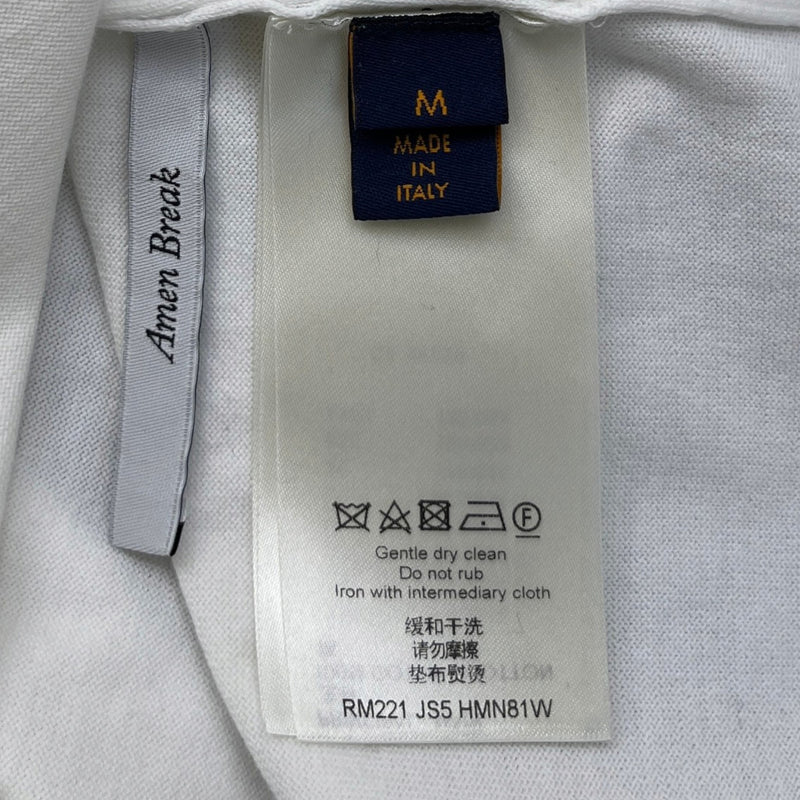 Men's Logo Print T-Shirt White Size M