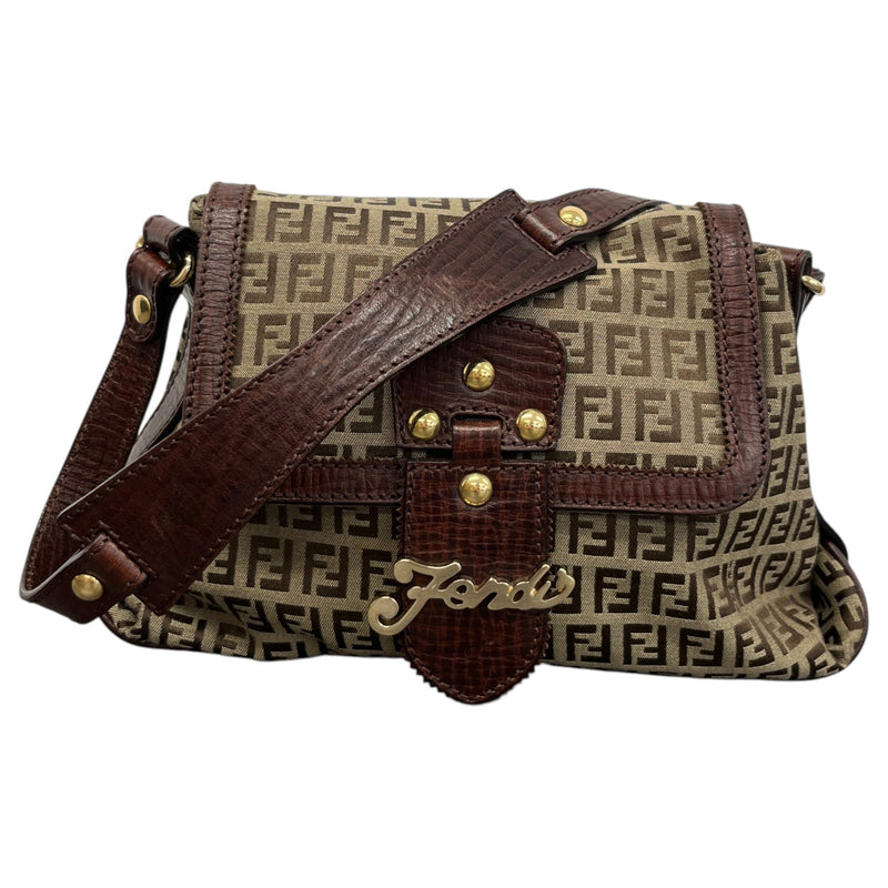 Women's Zucchino Canvas Shoulder Handbag Brown