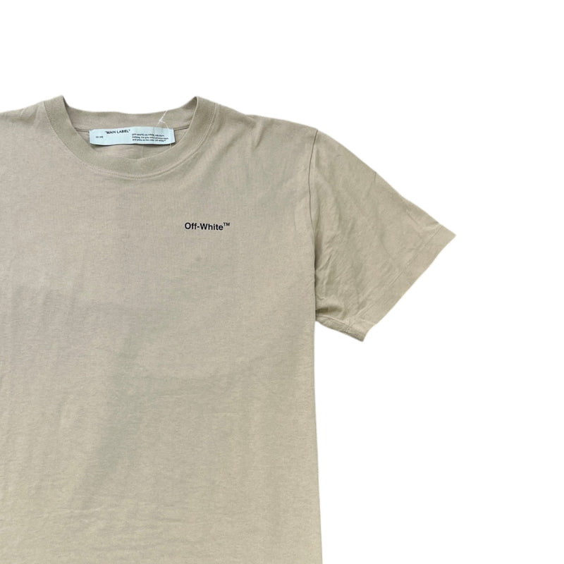 Men's Arrow Logo T-Shirt Beige Size XL