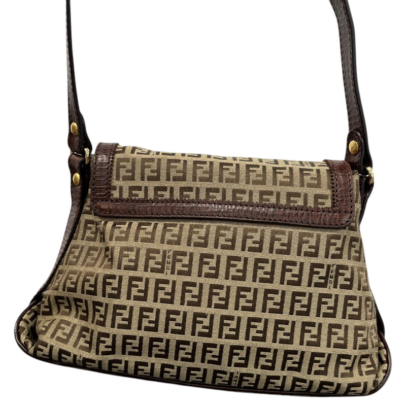 Women's Zucchino Canvas Shoulder Handbag Brown