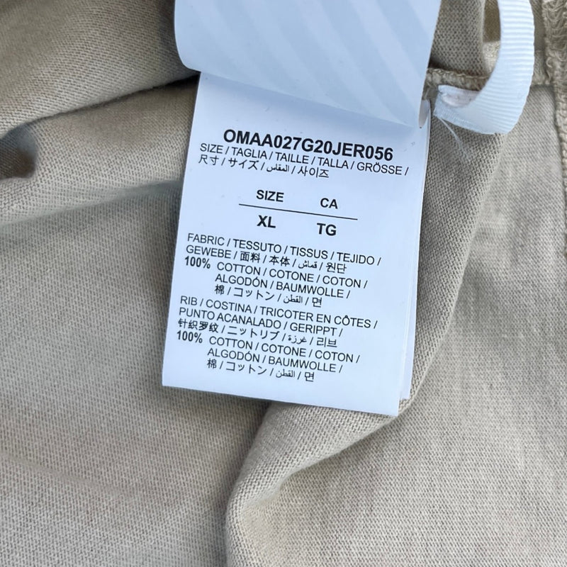Men's Arrow Logo T-Shirt Beige Size XL