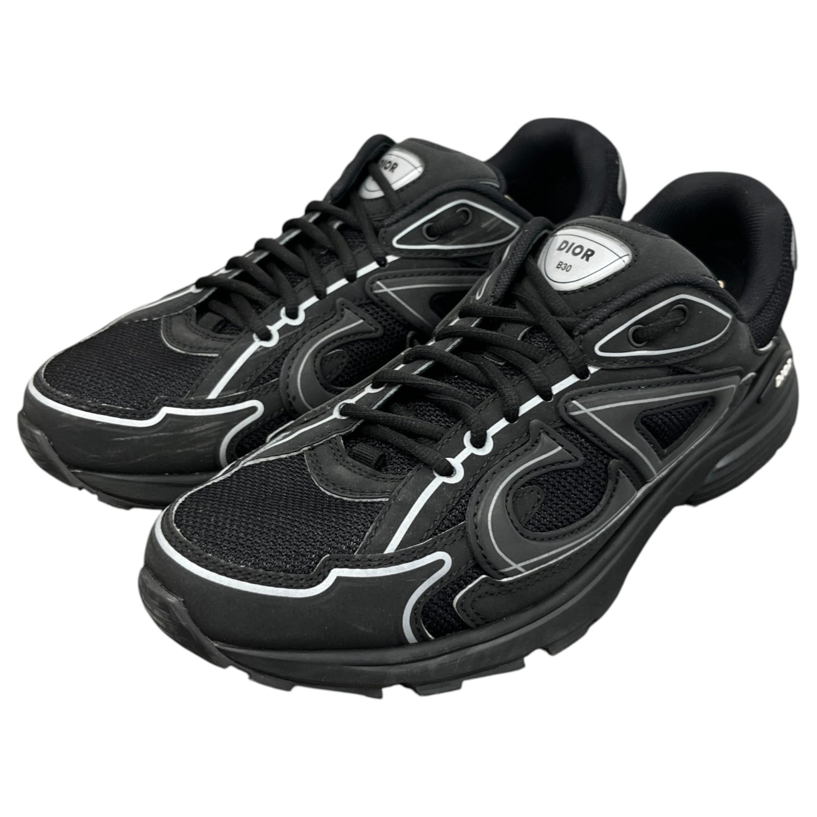 Men's B30 Low Trainers Black Size EU 41.5 / UK 7.5 - Photo 9