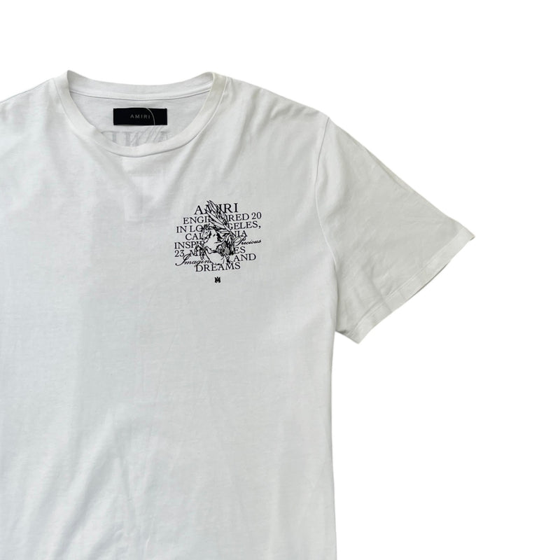 Men's Logo Print T-Shirt White Size XL