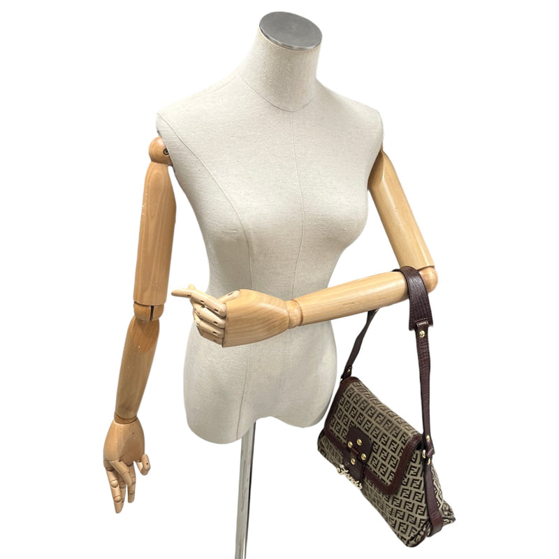 Women's Zucchino Canvas Shoulder Handbag Brown
