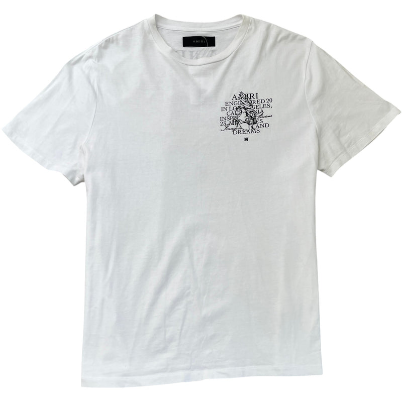 Men's Logo Print T-Shirt White Size XL