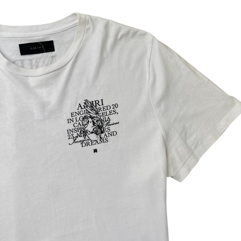 Men's Logo Print T-Shirt White Size XL