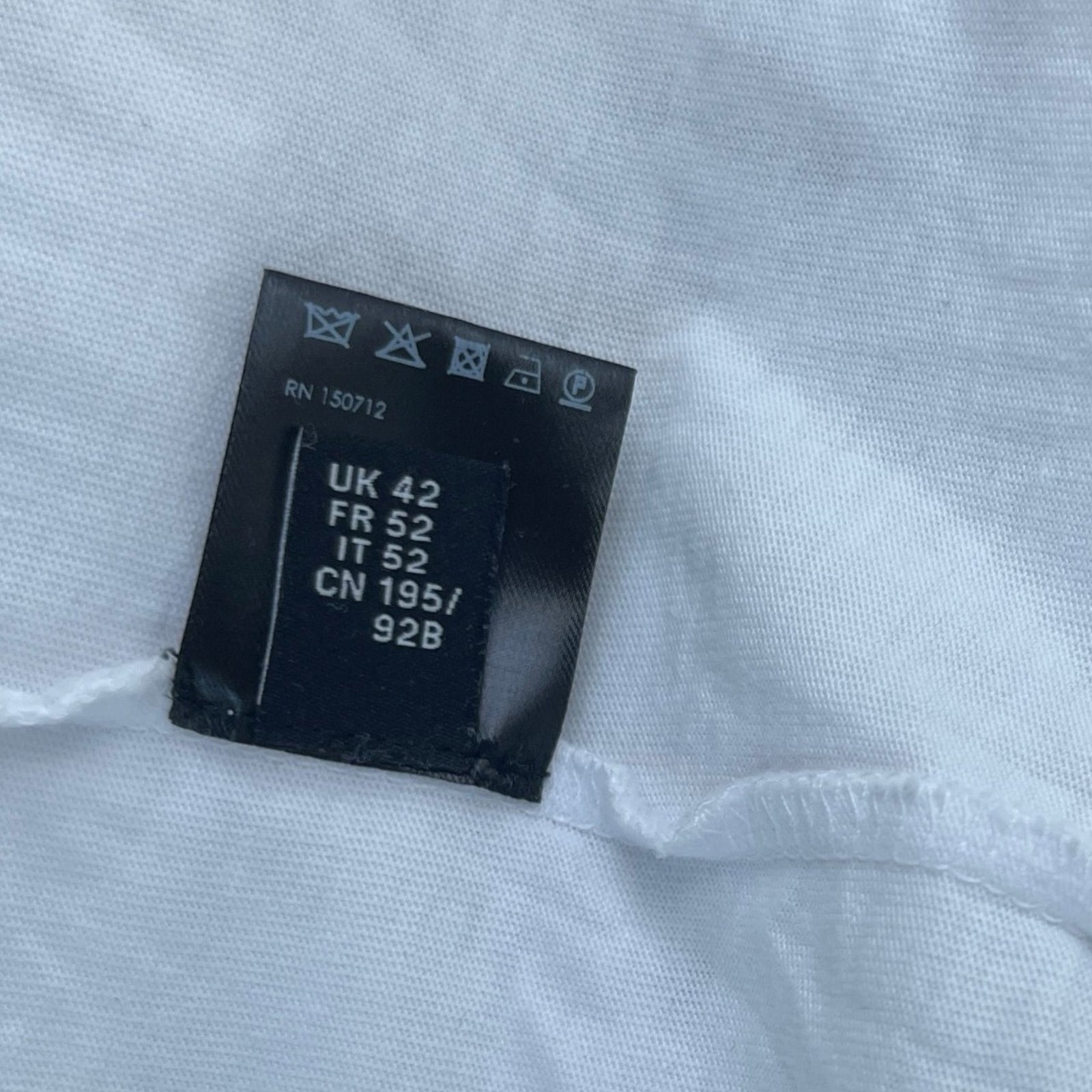 Men's Logo Print T-Shirt White Size XL - Photo 7