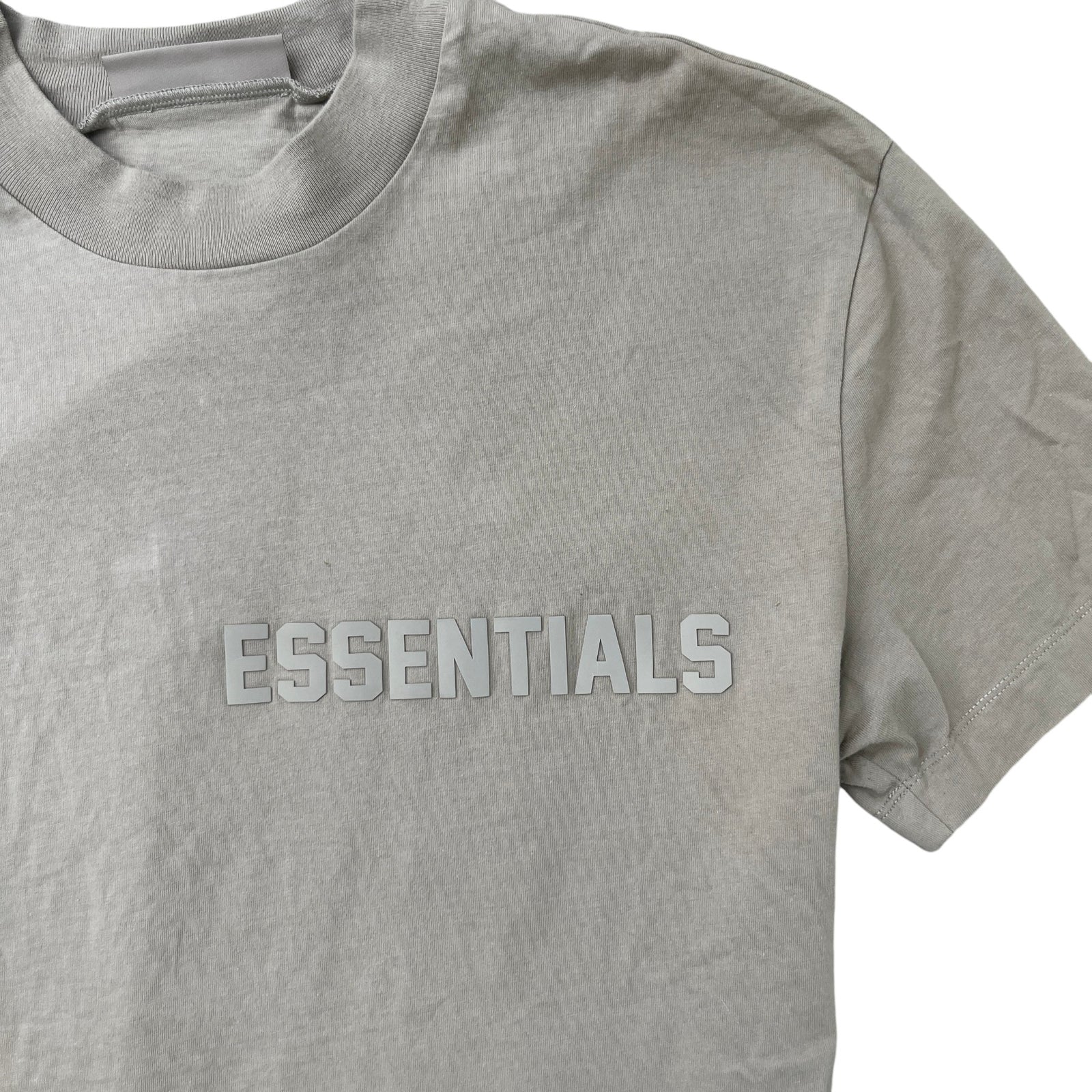 Men's Applique Logo T-Shirt Beige Size M - Photo 5