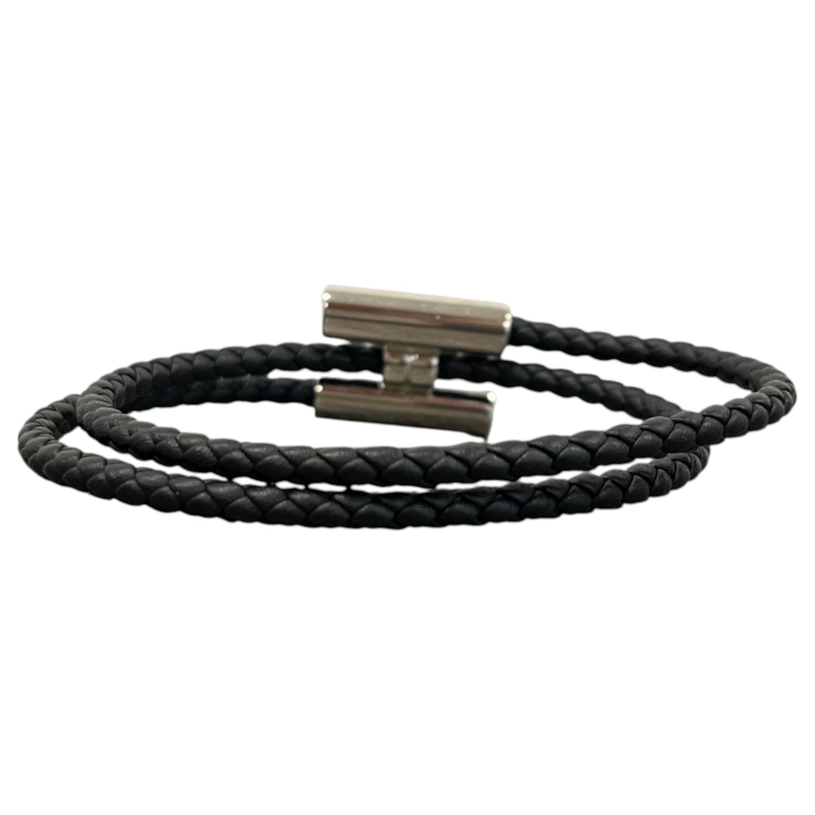 Men's Tournis Tresse Bracelet Black - Photo 3