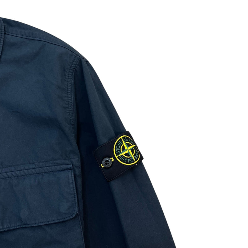 Men's Applique Logo OverShirt Navy Size S