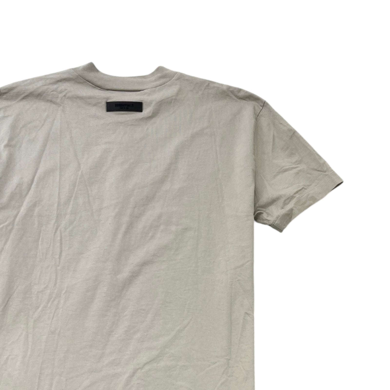 Men's Applique Logo T-Shirt Beige Size M - Photo 4