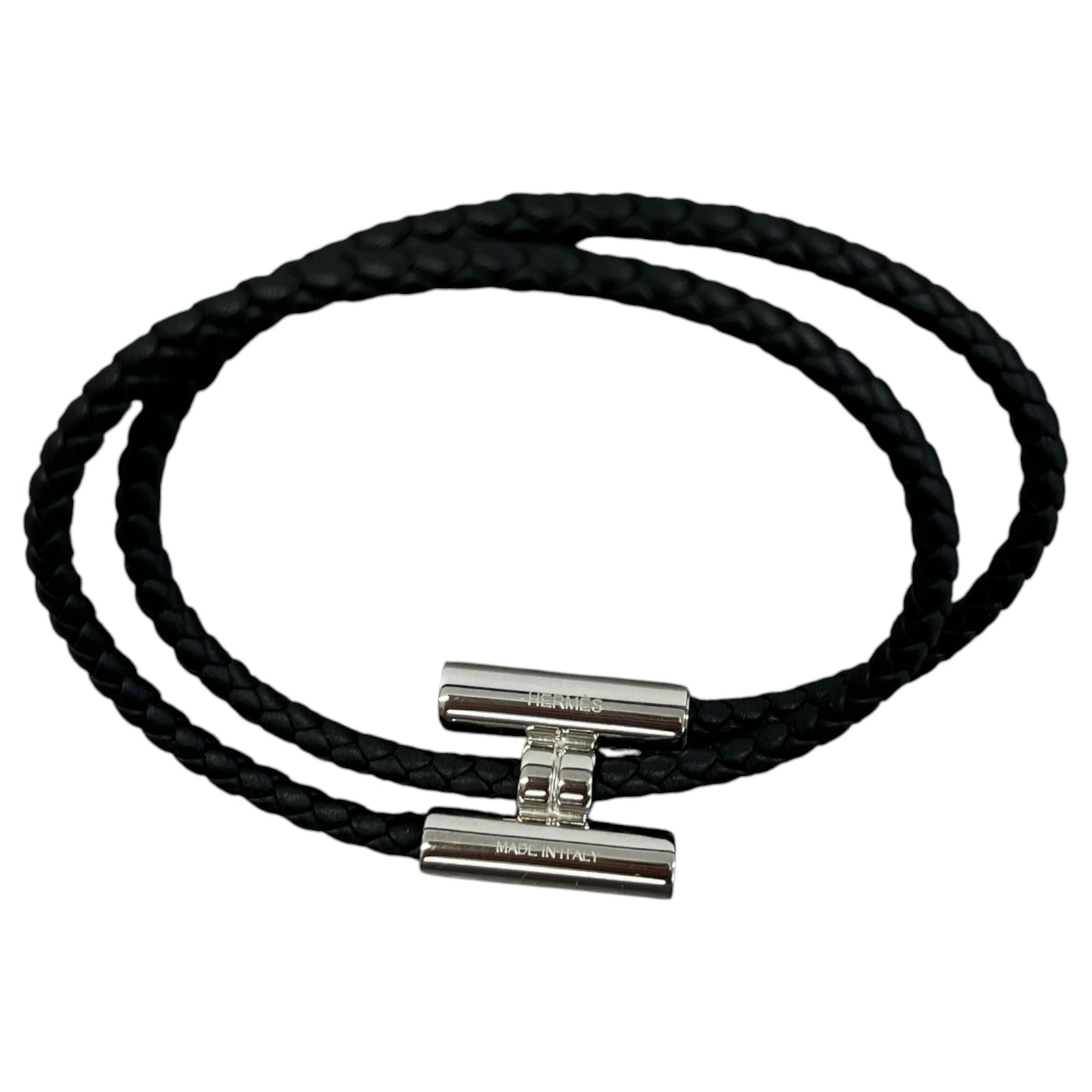 Men's Tournis Tresse Bracelet Black - Photo 5